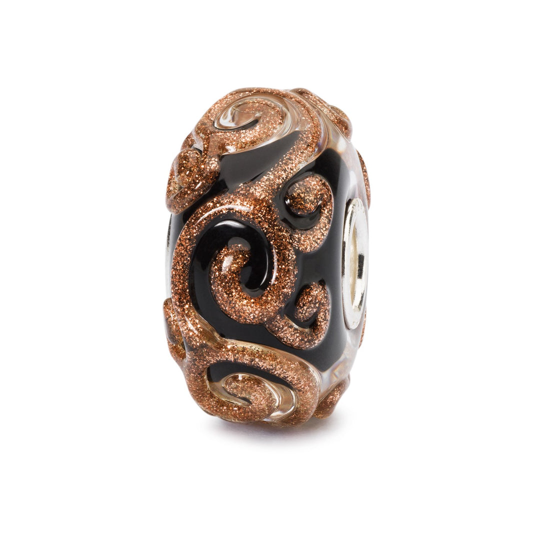 Trollbeads Holly & Brown hot Swirl Beads